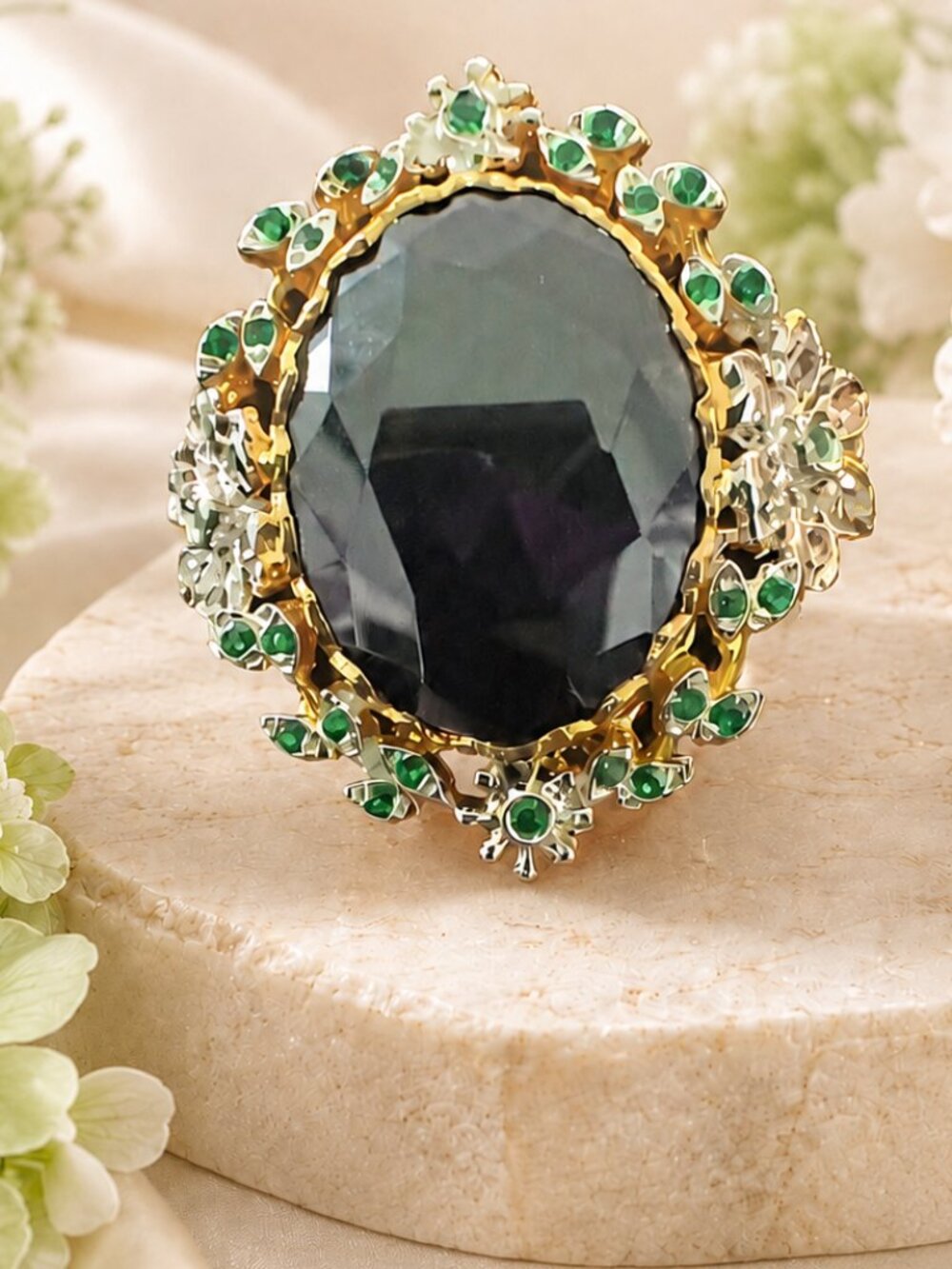Royal Amethyst Halo Ring